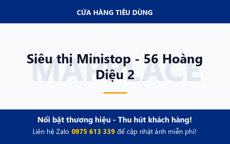 Siêu thị Ministop - 56 Hoàng Diệu 2