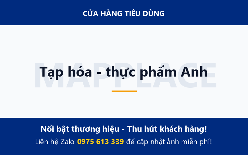 Tạp hóa - thực phẩm Anh