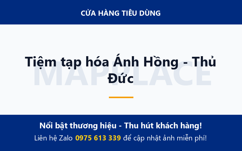 Tiệm tạp hóa Ánh Hồng - Thủ Đức