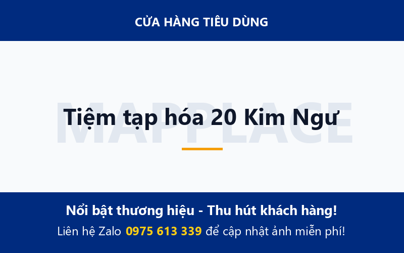 Tiệm tạp hóa 20 Kim Ngư