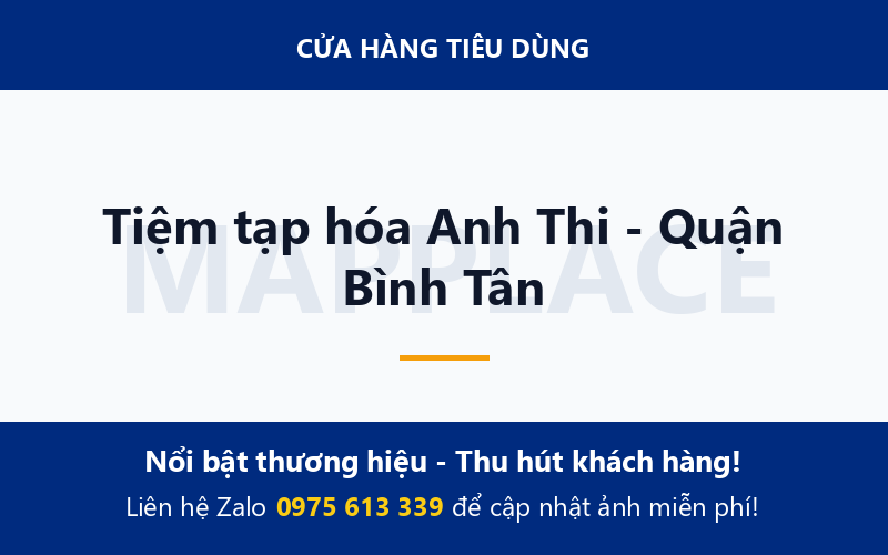 Tiệm tạp hóa Anh Thi - Quận Bình Tân