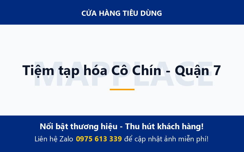 Tiệm tạp hóa Cô Chín - Quận 7