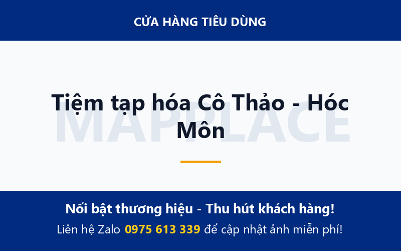 Tiệm tạp hóa Cô Thảo - Hóc Môn
