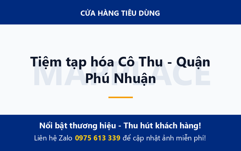 Tiệm tạp hóa Cô Thu - Quận Phú Nhuận