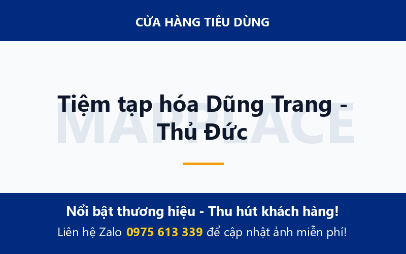 Tiệm tạp hóa Dũng Trang - Thủ Đức