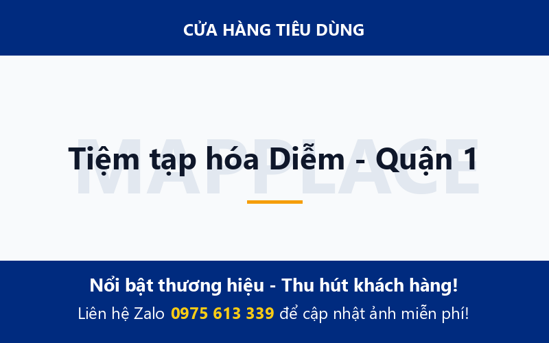 Tiệm tạp hóa Diễm - Quận 1