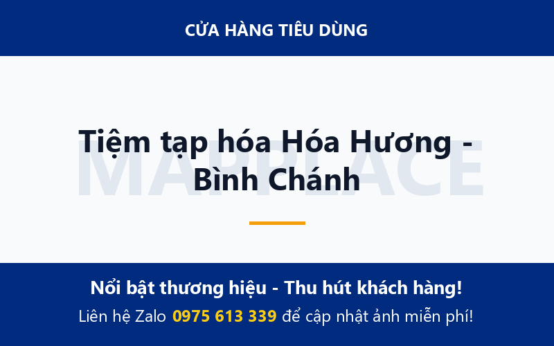 Tiệm tạp hóa Hóa Hương - Bình Chánh