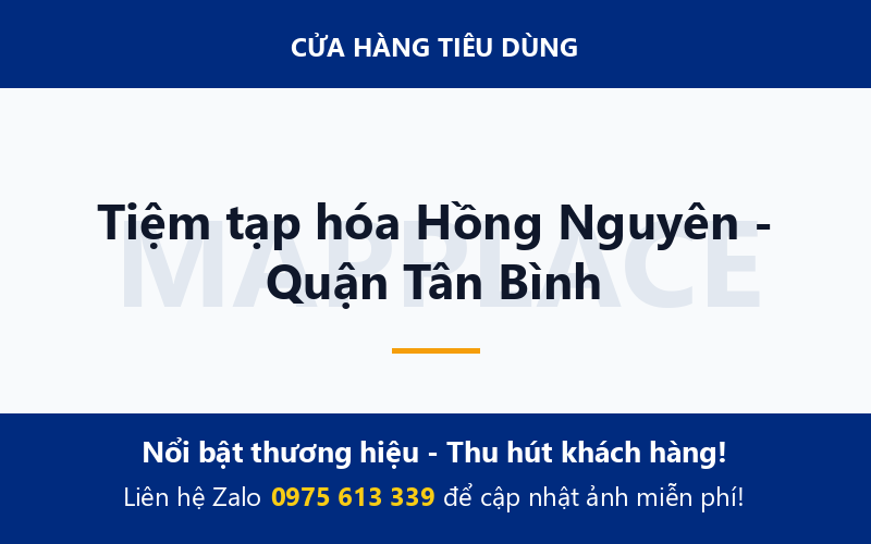 Tiệm tạp hóa Hồng Nguyên - Quận Tân Bình