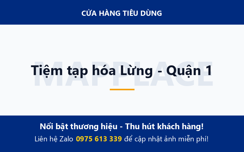 Tiệm tạp hóa Lừng - Quận 1