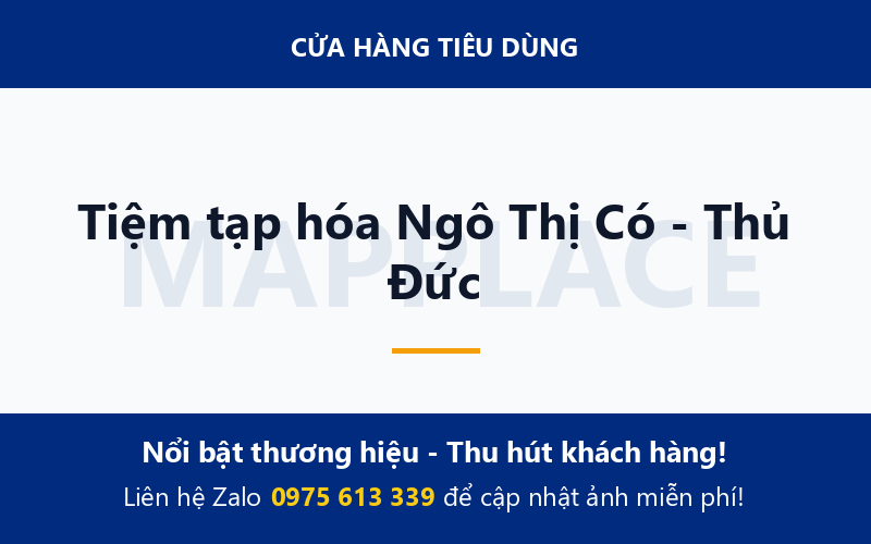Tiệm tạp hóa Ngô Thị Có - Thủ Đức