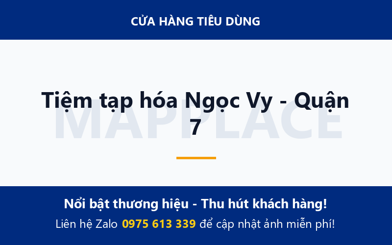 Tiệm tạp hóa Ngọc Vy - Quận 7