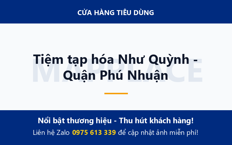 Tiệm tạp hóa Như Quỳnh - Quận Phú Nhuận