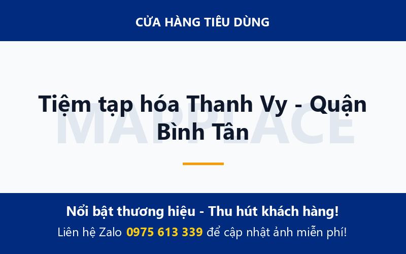 Tiệm tạp hóa Thanh Vy - Quận Bình Tân