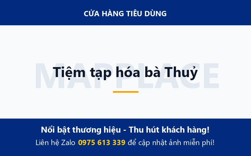 Tiệm tạp hóa bà Thuỷ