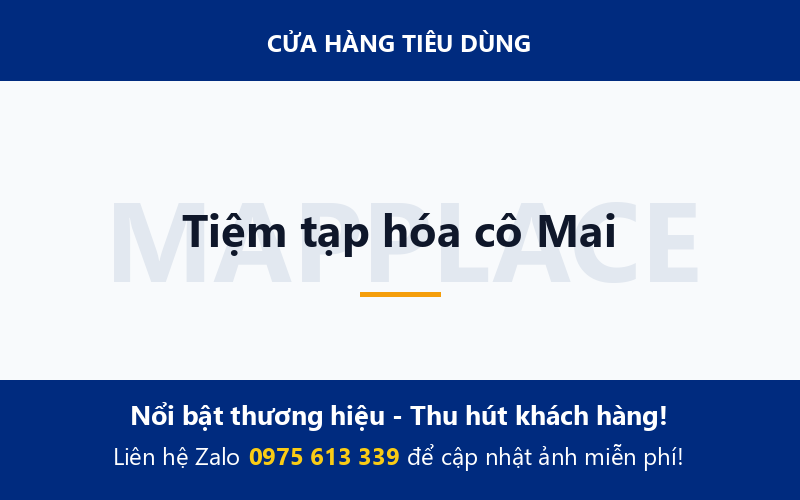 Tiệm tạp hóa cô Mai
