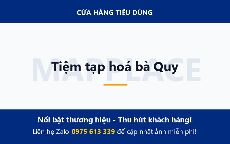 Tiệm tạp hoá bà Quy
