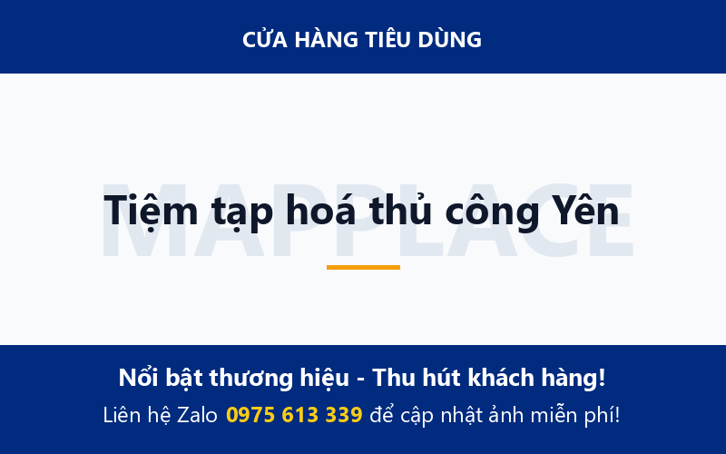 Tiệm tạp hoá thủ công Yên