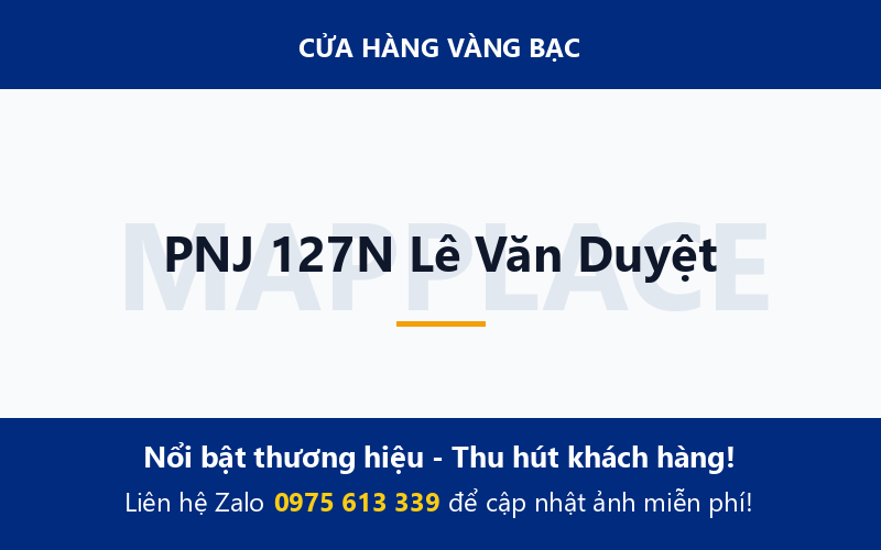 PNJ 127N Lê Văn Duyệt