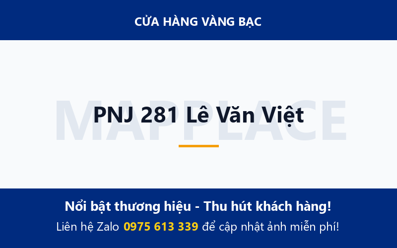 PNJ 281 Lê Văn Việt