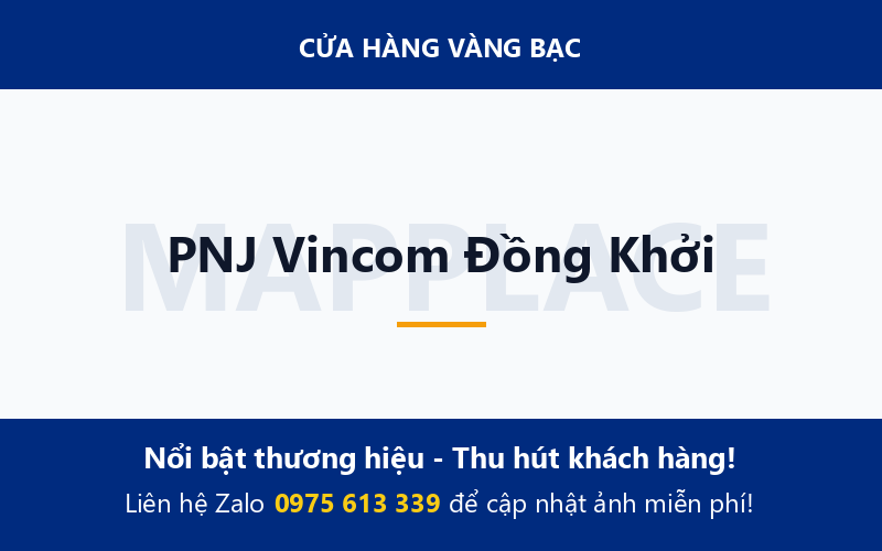 PNJ Vincom Đồng Khởi
