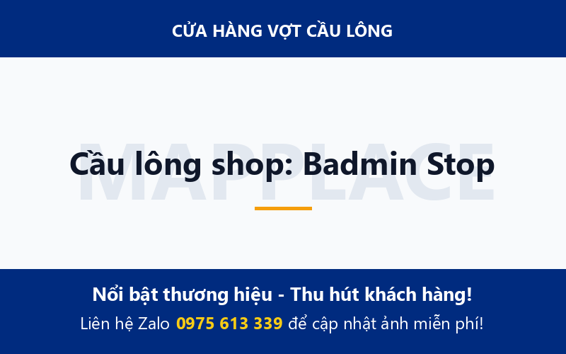 Cầu lông shop: Badmin Stop