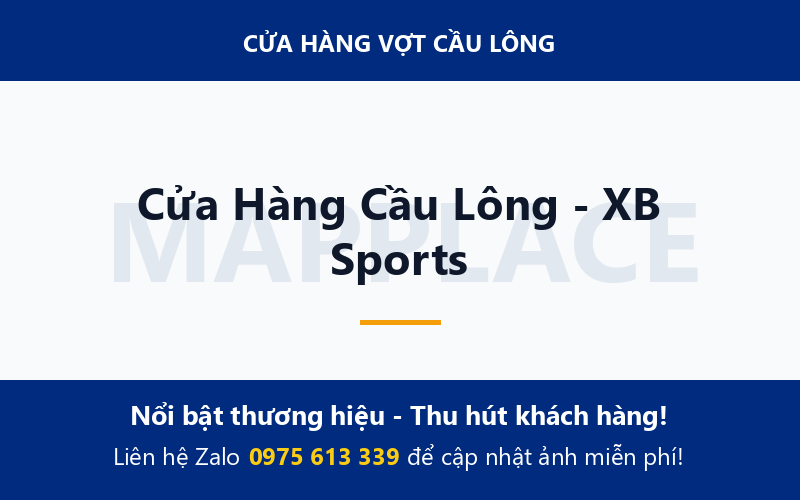 Cửa Hàng Cầu Lông - XB Sports