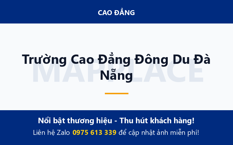 Trường Cao Đẳng Đông Du Đà Nẵng