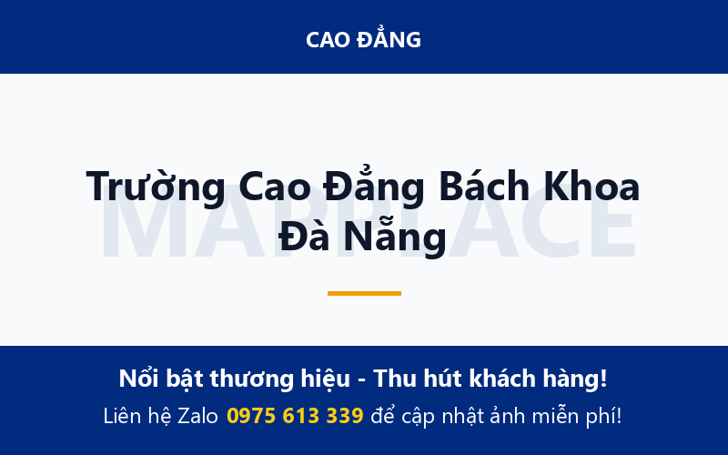 Trường Cao Đẳng Bách Khoa Đà Nẵng