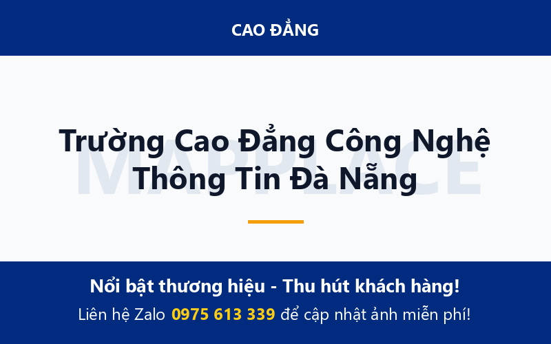 Trường Cao Đẳng Công Nghệ Thông Tin Đà Nẵng