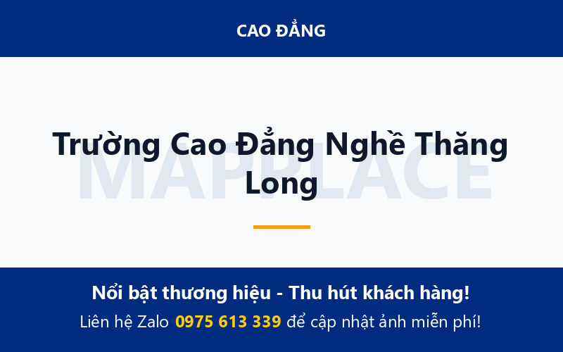 Trường Cao Đẳng Nghề Thăng Long