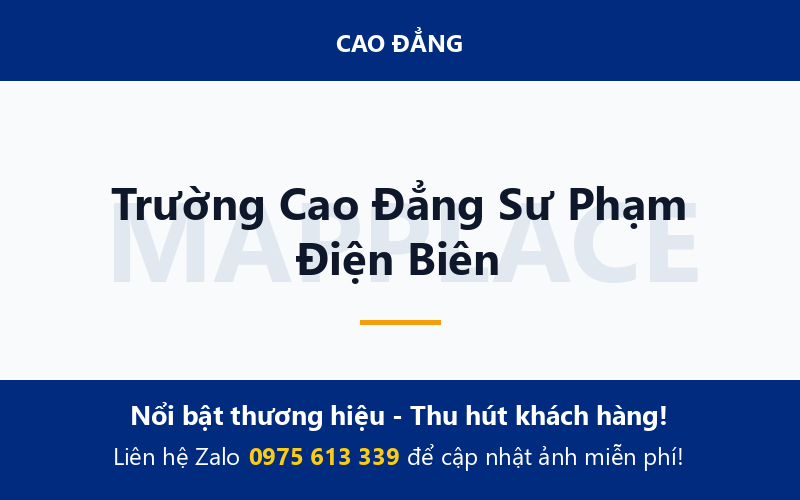 Trường Cao Đẳng Sư Phạm Điện Biên