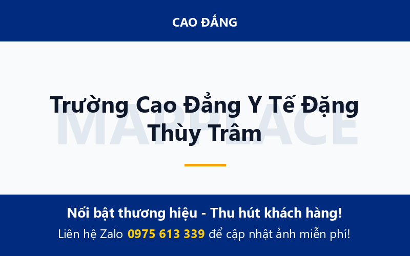 Trường Cao Đẳng Y Tế Đặng Thùy Trâm