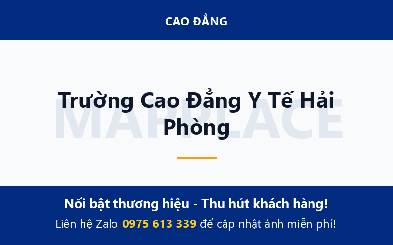 Trường Cao Đẳng Y Tế Hải Phòng
