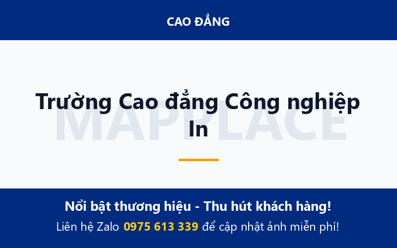 Trường Cao đẳng Công nghiệp In