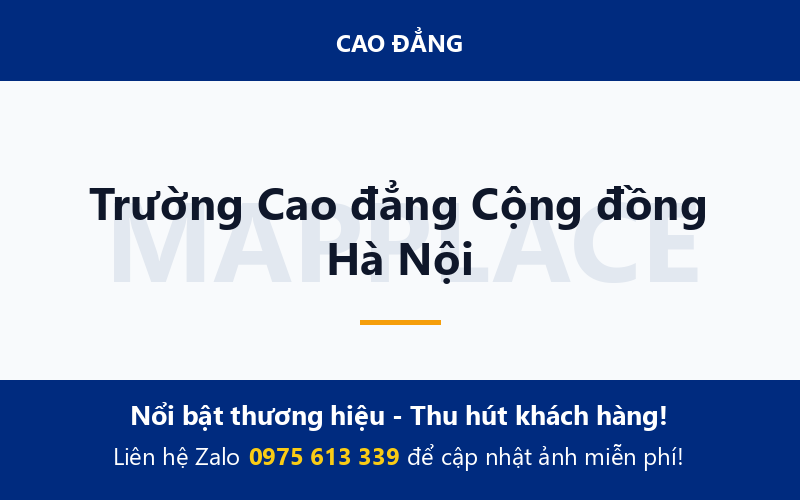 Trường Cao đẳng Cộng đồng Hà Nội