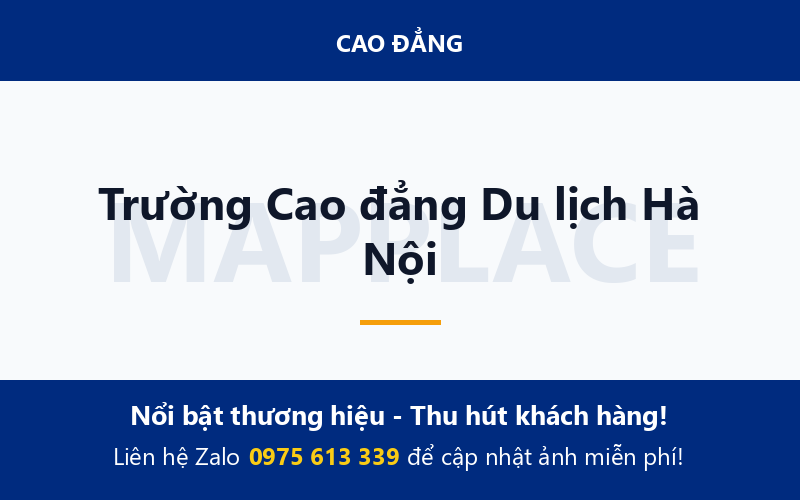 Trường Cao đẳng Du lịch Hà Nội