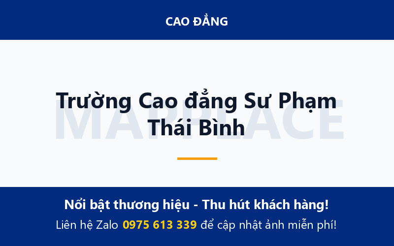 Trường Cao đẳng Sư Phạm Thái Bình