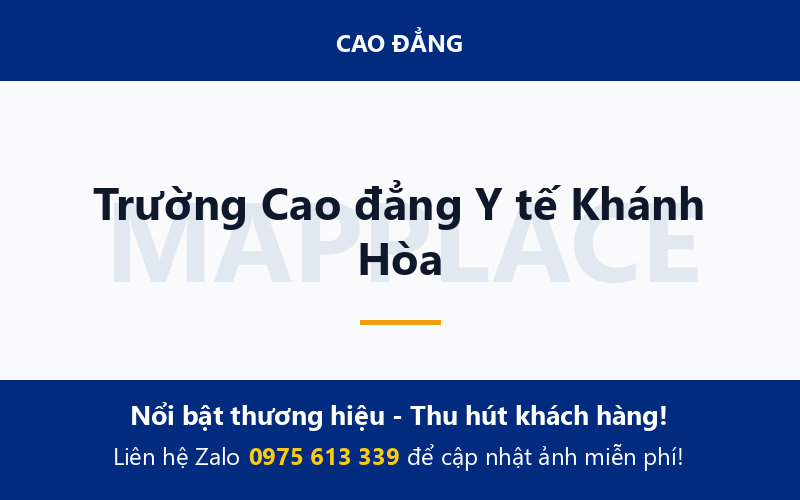 Trường Cao đẳng Y tế Khánh Hòa
