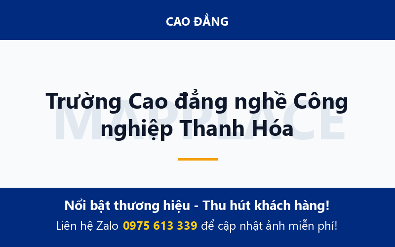 Trường Cao đẳng nghề Công nghiệp Thanh Hóa
