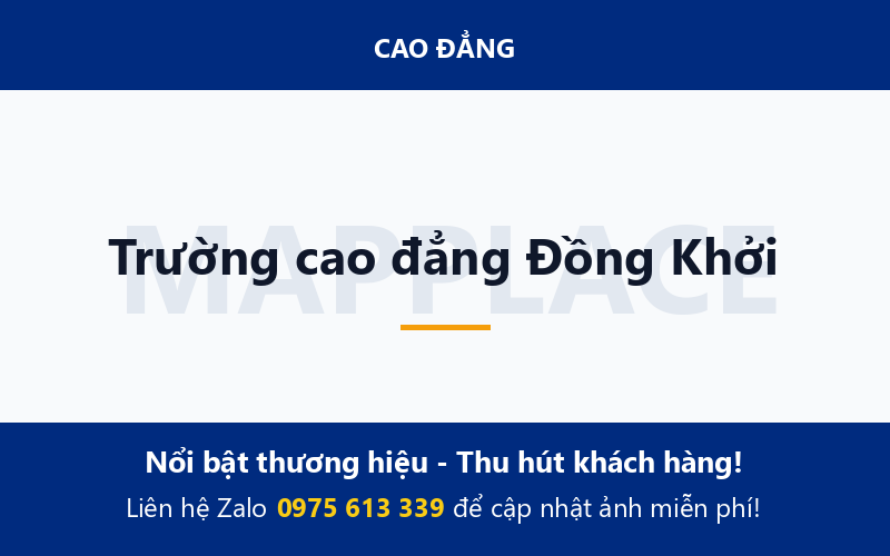 Trường cao đẳng Đồng Khởi