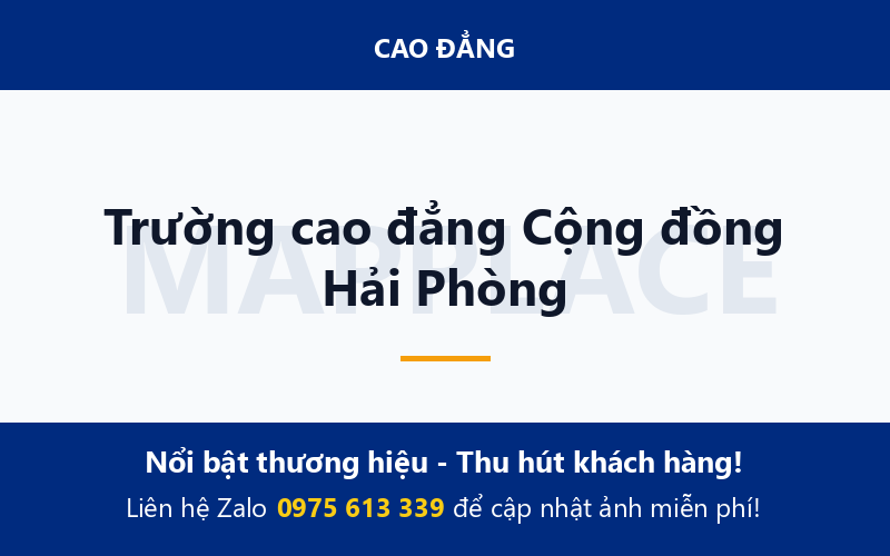 Trường cao đẳng Cộng đồng Hải Phòng