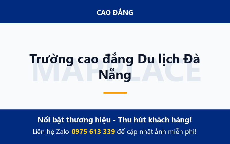 Trường cao đẳng Du lịch Đà Nẵng
