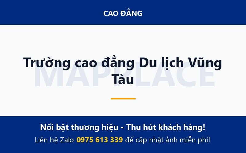 Trường cao đẳng Du lịch Vũng Tàu