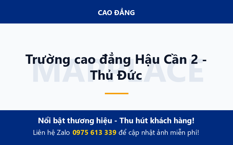 Trường cao đẳng Hậu Cần 2 - Thủ Đức