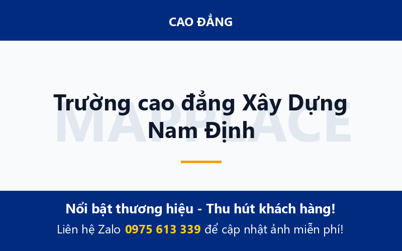 Trường cao đẳng Xây Dựng Nam Định