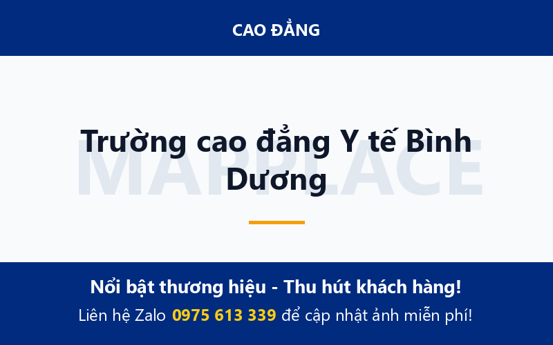 Trường cao đẳng Y tế Bình Dương