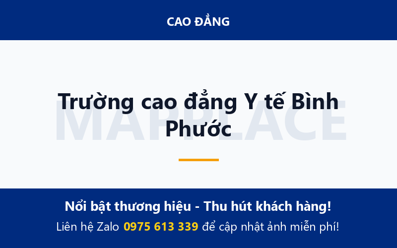Trường cao đẳng Y tế Bình Phước