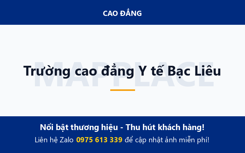 Trường cao đẳng Y tế Bạc Liêu