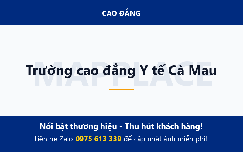Trường cao đẳng Y tế Cà Mau
