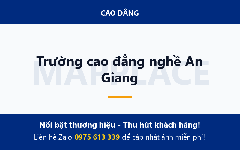 Trường cao đẳng nghề An Giang